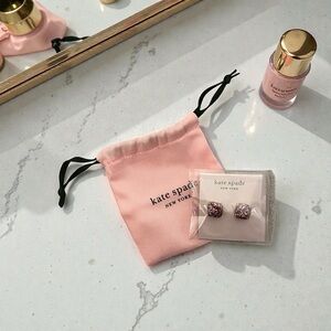 Kate Spade Multicolor Glitter Earrings with Dust Bag